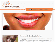 Tablet Screenshot of clinicamiradente.com